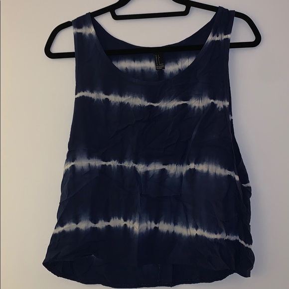 BLUE TIE DYE TANK TOP SIZE SMALL